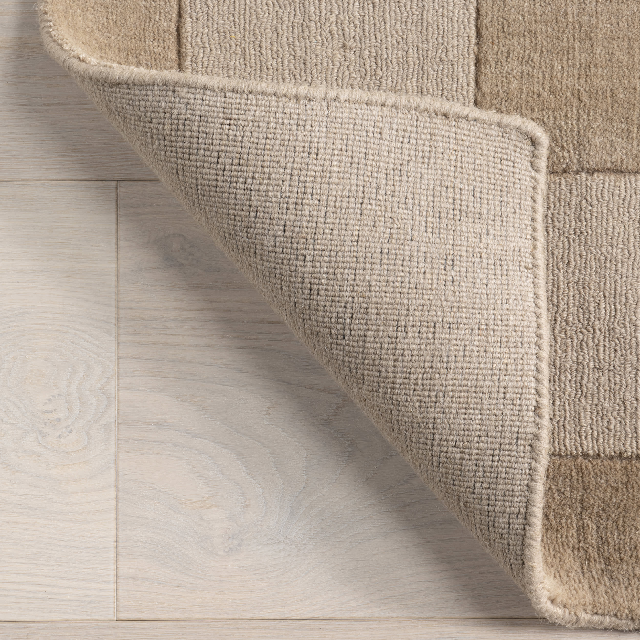Petra High-Low Wool-Blend Rug | Fawn