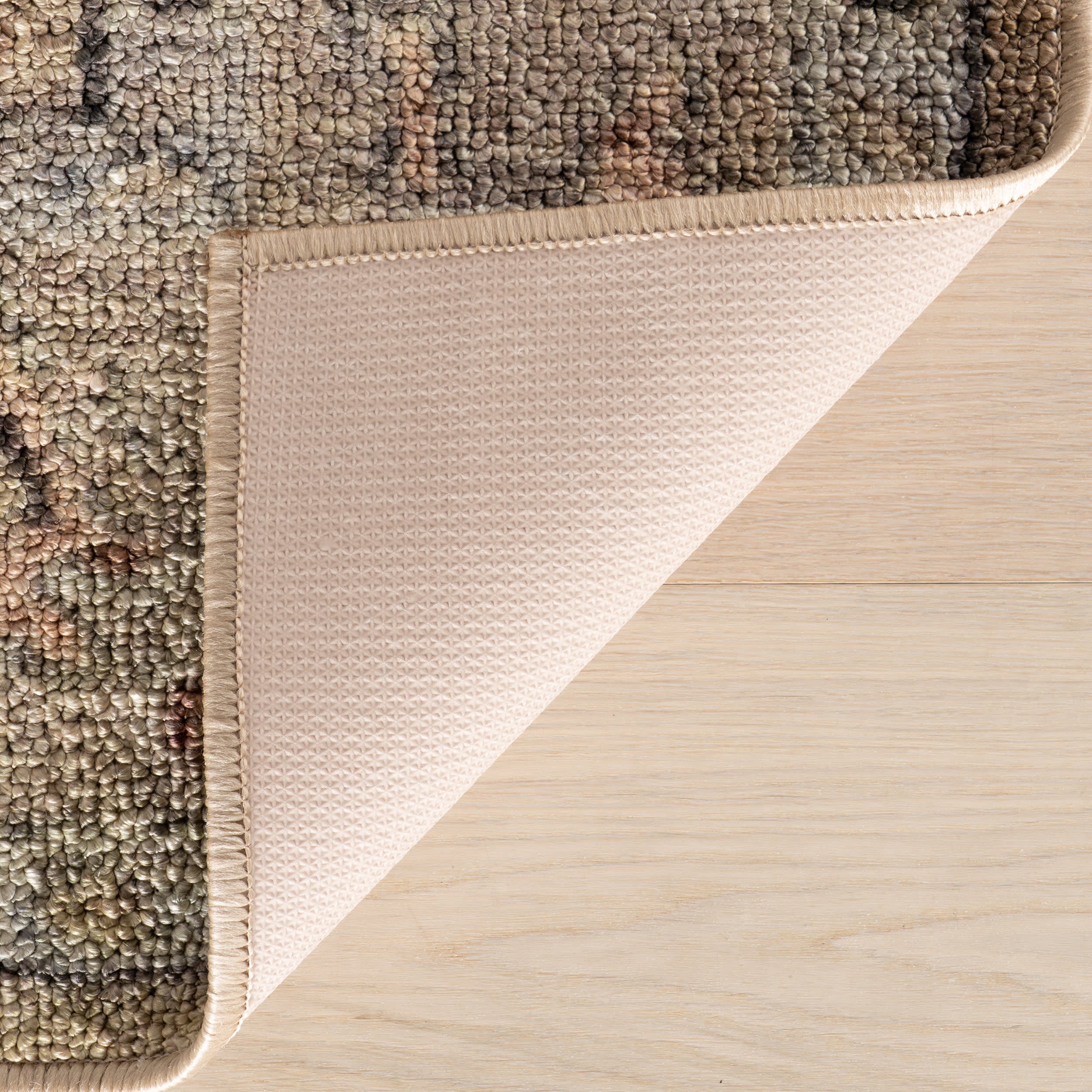 Ilysera Traditional Bordered Washable Rug | Beige