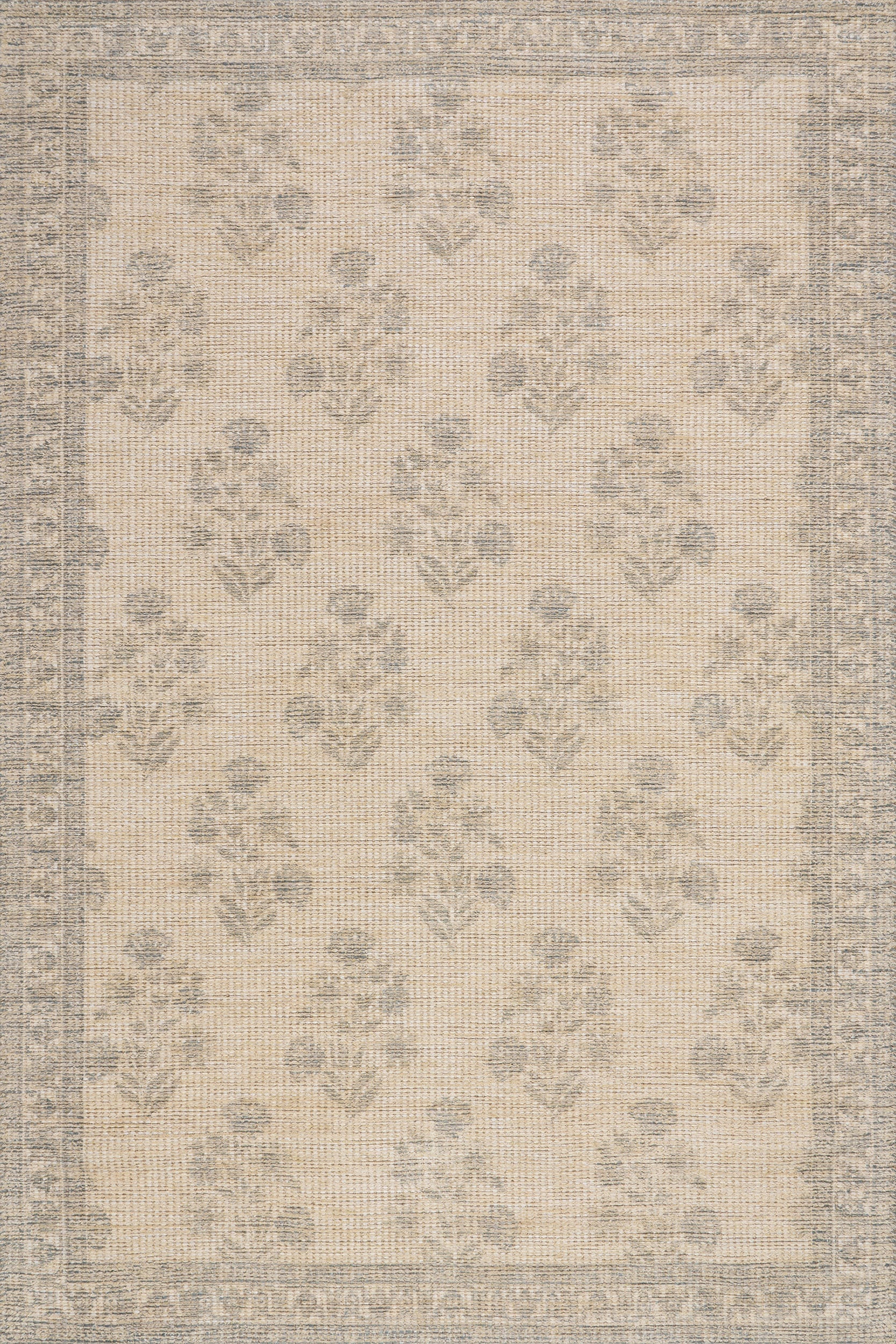 Sylv Textured Floral and Paisley Rug | Ivory