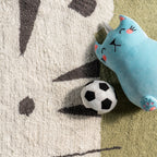 Tiger Nursery Washable Rug | Ivory