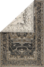 Alivia Medallion Reversible Indoor/Outdoor Rug | Cream & Charcoal