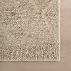 Afra Trellis Bohemian Hand Tufted Wool Rug | Sand