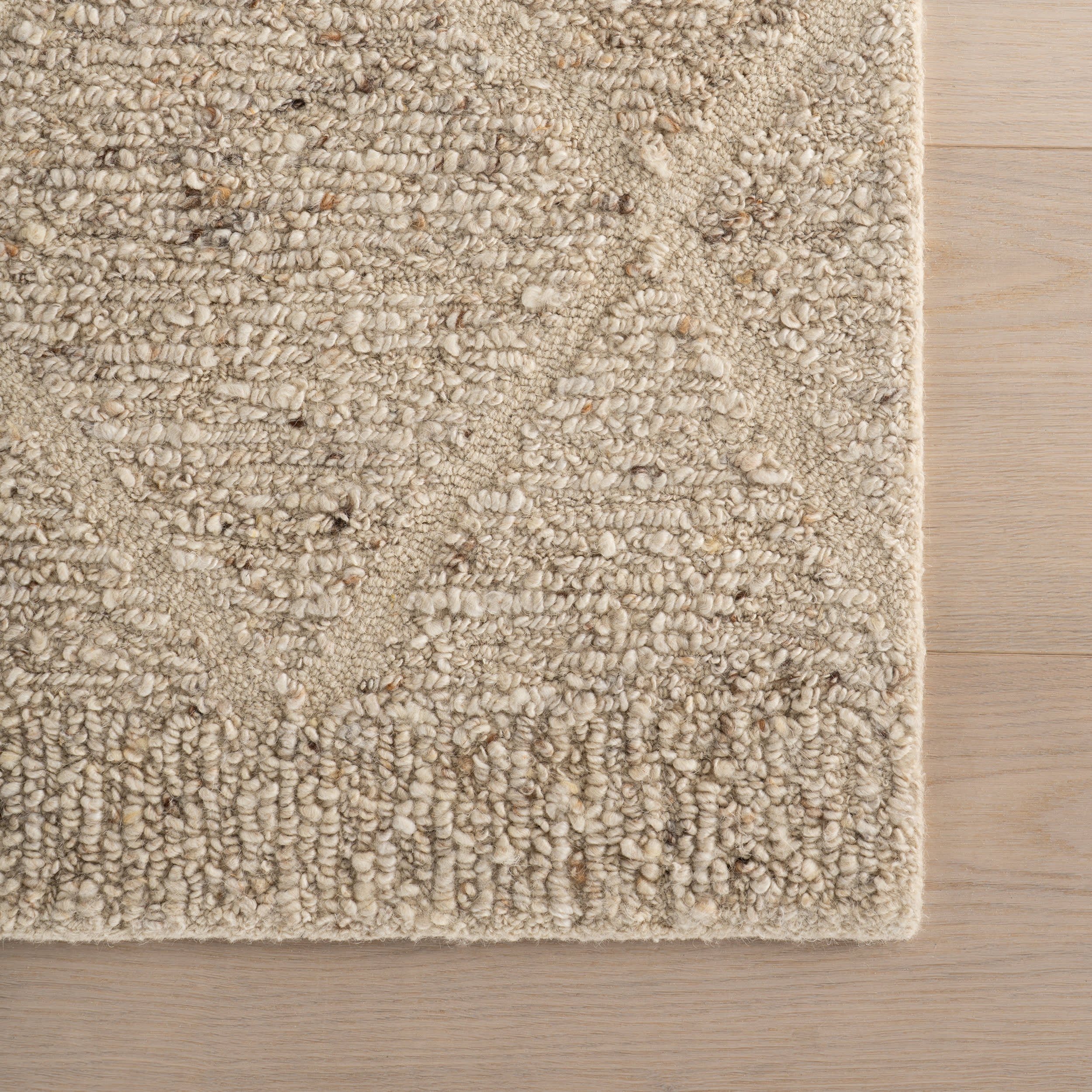 Afra Trellis Bohemian Hand Tufted Wool Rug | Sand
