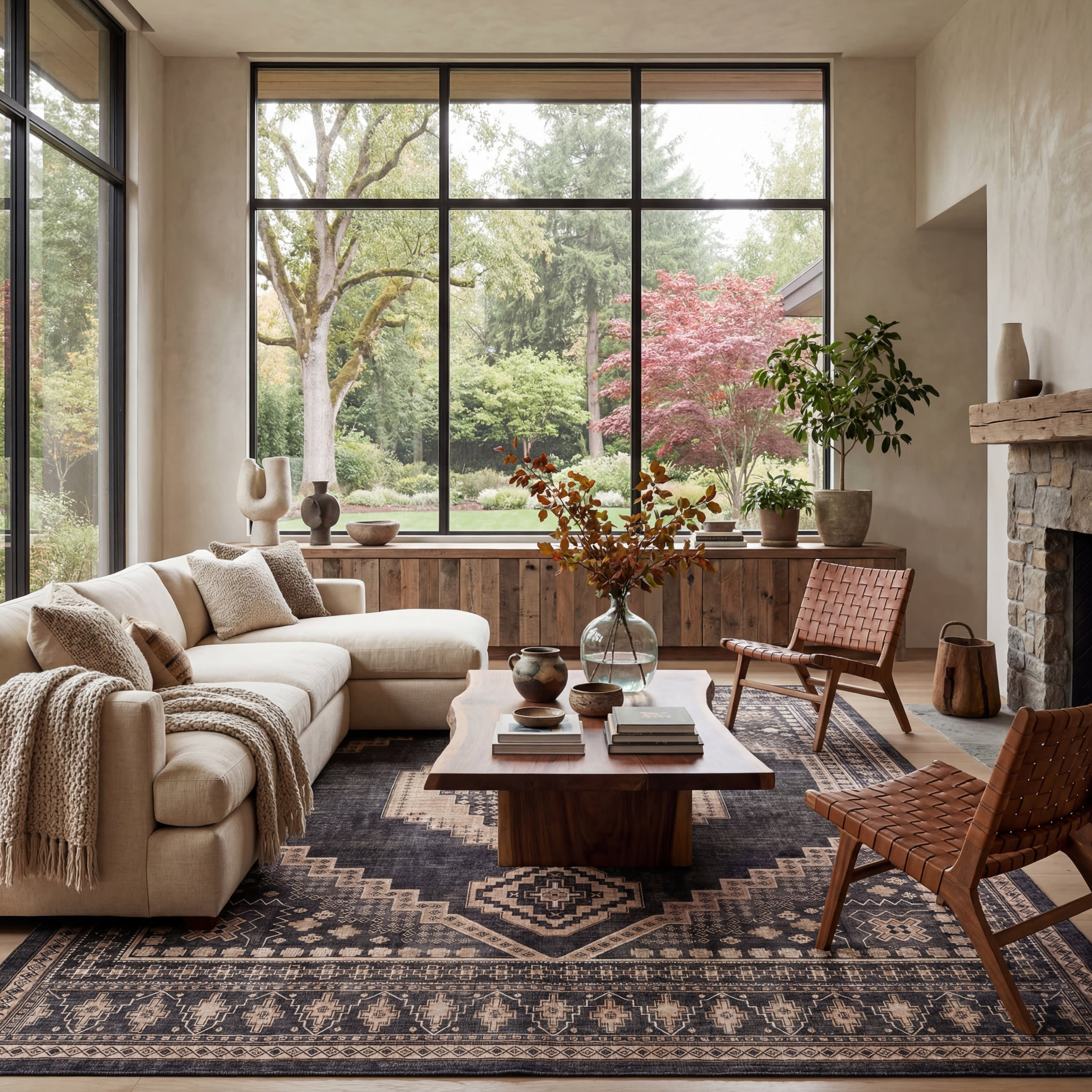 Mev Oriental and Persian Washable Rug | Brown Image principale du produit