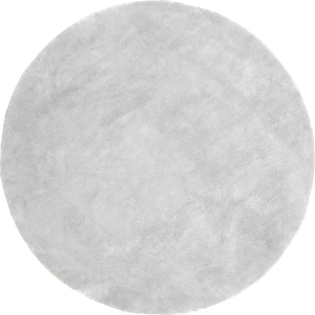 Washable Solid Shag Rug | Light Grey