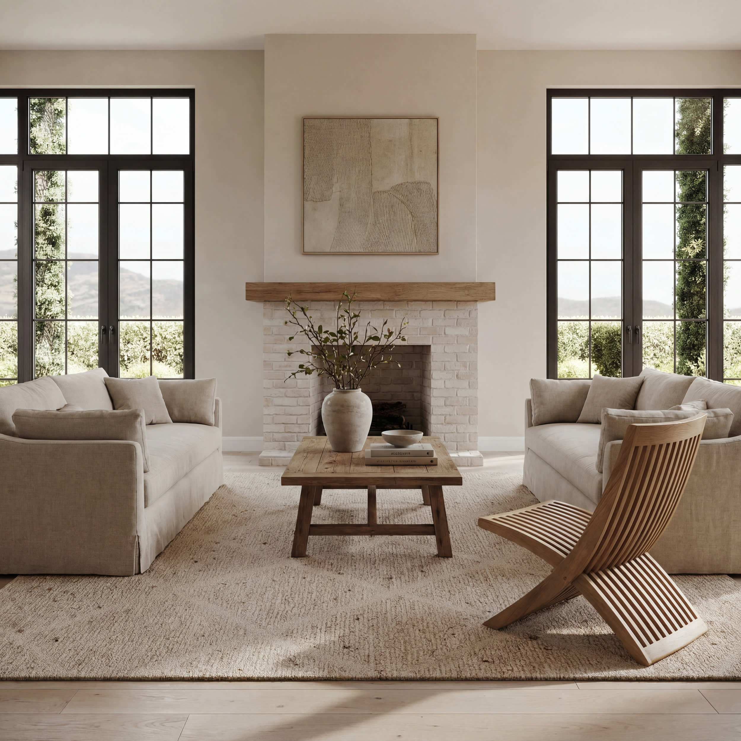 Afra Trellis Bohemian Hand Tufted Wool Rug | Sand