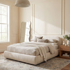 Viret Traditional Bordered Washable Rug | Blue