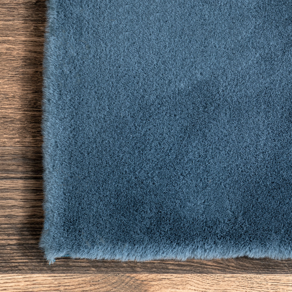 Tracie Arc Plush Cloud Washable Rug | Blue