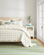 Long Slade Handwoven Cotton Rug | Teal