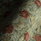 Genevive Modern Floral Wool Rug | Green