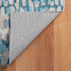 Paint Chip Machine Washable Rug | Blue