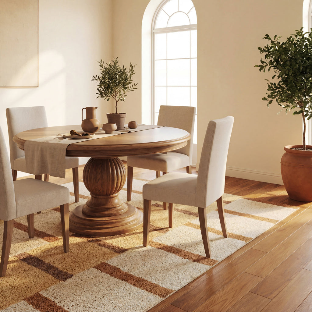 Saga Geometric Rug | Amber