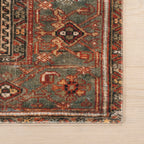 Maid Medallion Washable Rug | Red
