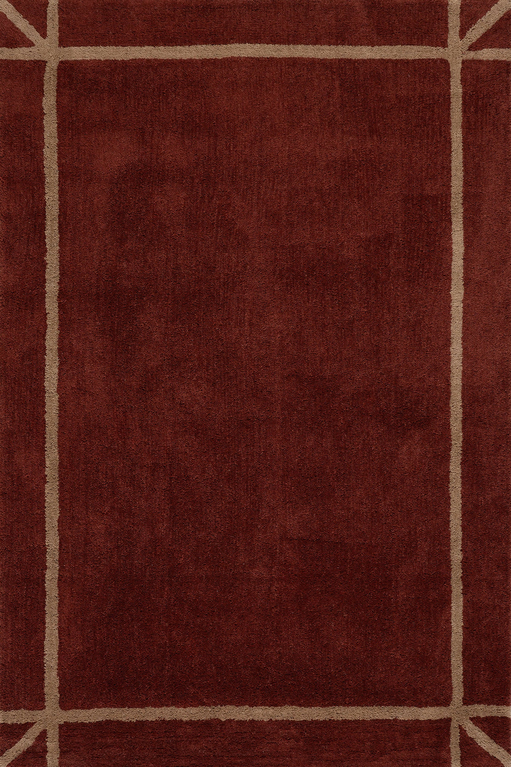 Sivra Bordered Rug | Maroon