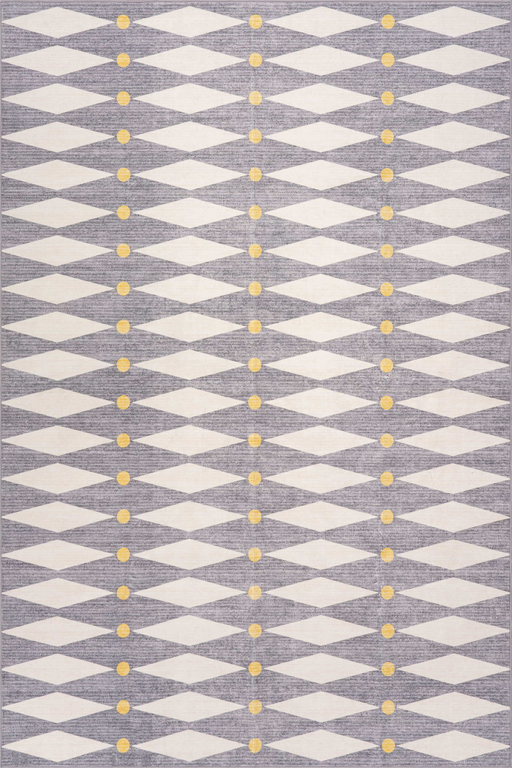 Vanu Diamond Washabe Rug | Grey Image secondaire du produit