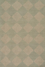 Tova Tufted Diamond Rug | Green