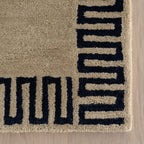 Taya Modern Bordered Rug | Beige