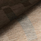 Nefe Bordered Washable Rug | Brown