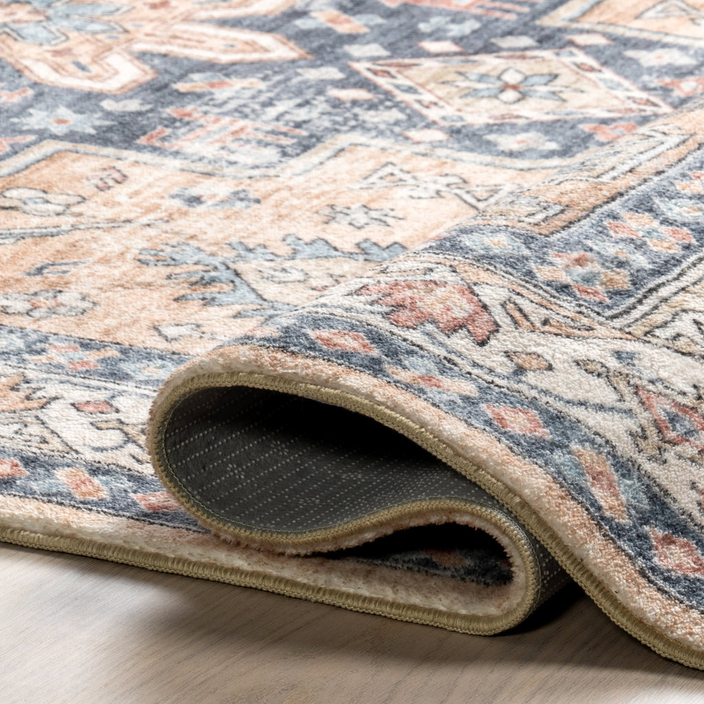 Arsenia Vintage Medallion Washable Rug | Sand