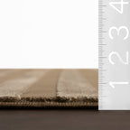 Syra Modern Striped Washable Rug | Tan