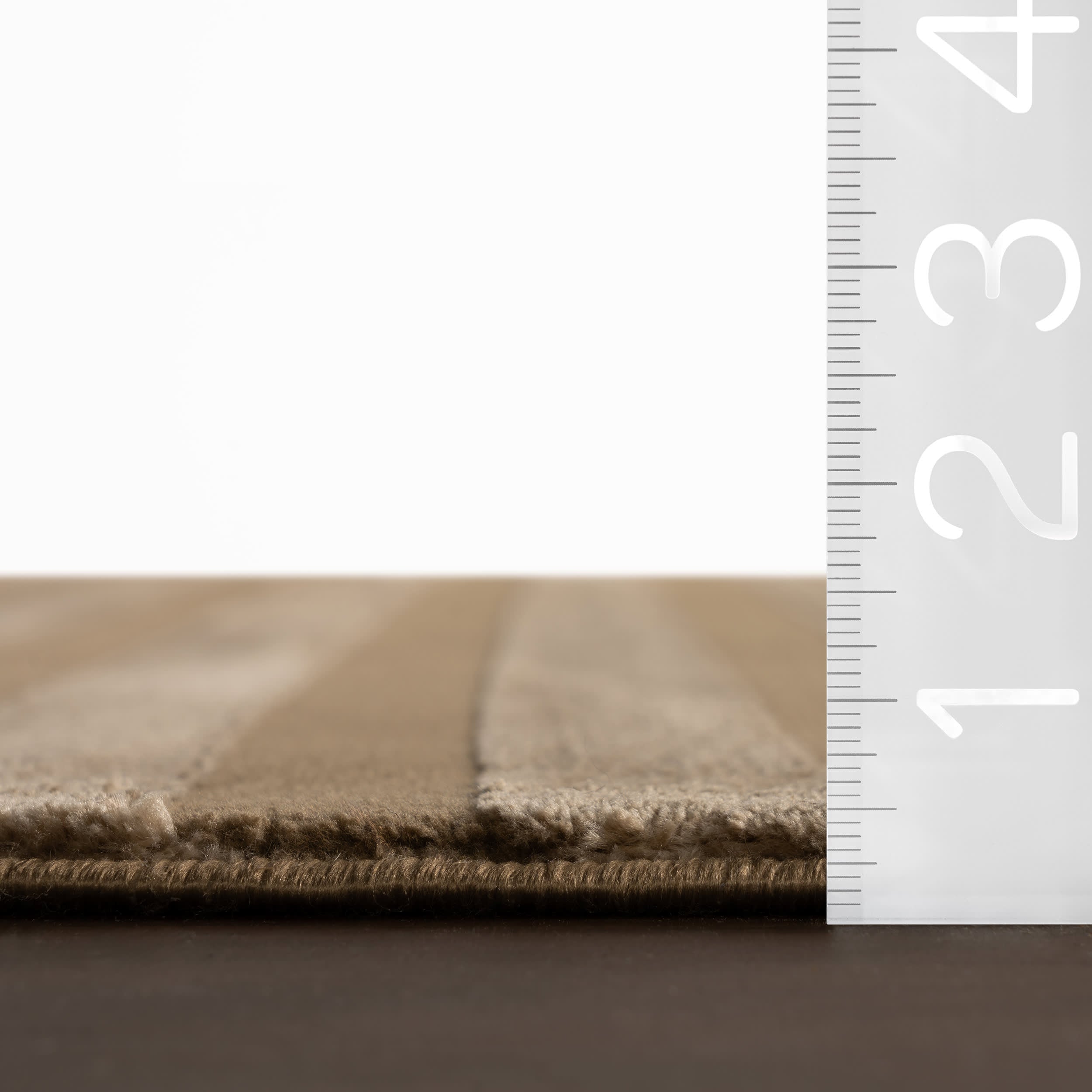 Syra Modern Striped Washable Rug | Tan