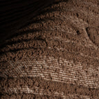 Kahina Abstract Bohemian Hand Tufted Wool Rug | Brown