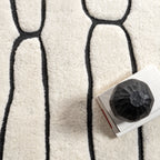 Nazco Abstract New Zealand Wool Rug | Charcoal