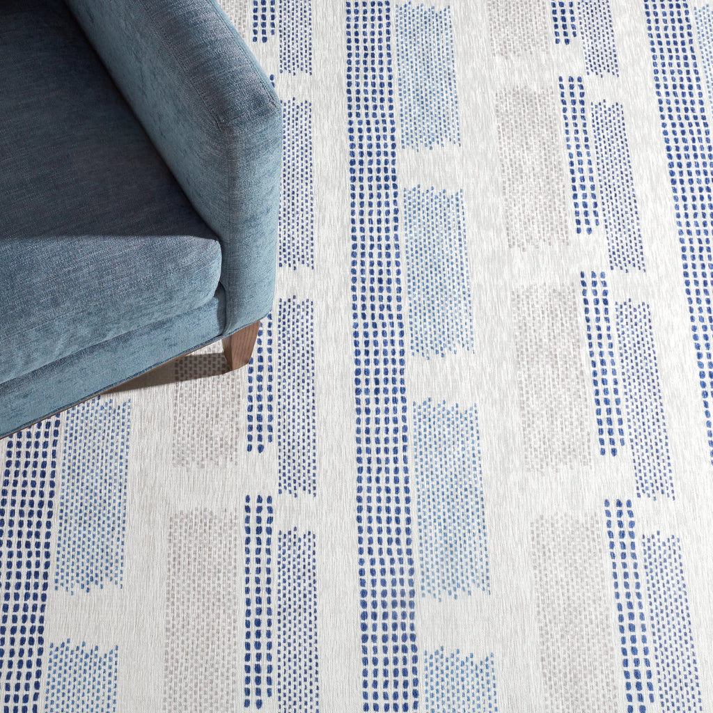 Tread Lightly Machine Washable Rug | Navy