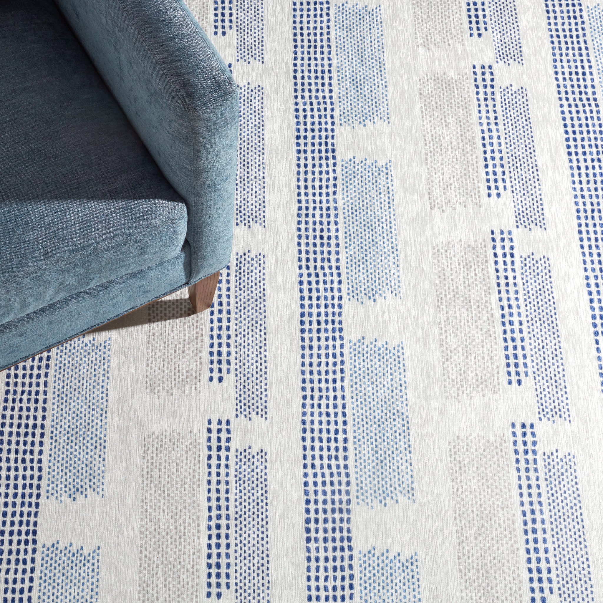 Tread Lightly Machine Washable Rug | Navy