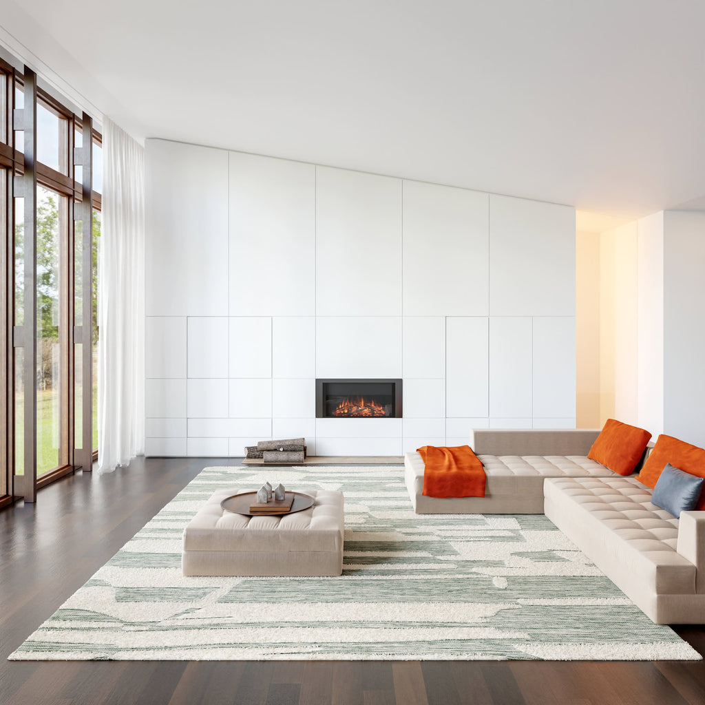 Babai New Zealand Wool Rug | Green