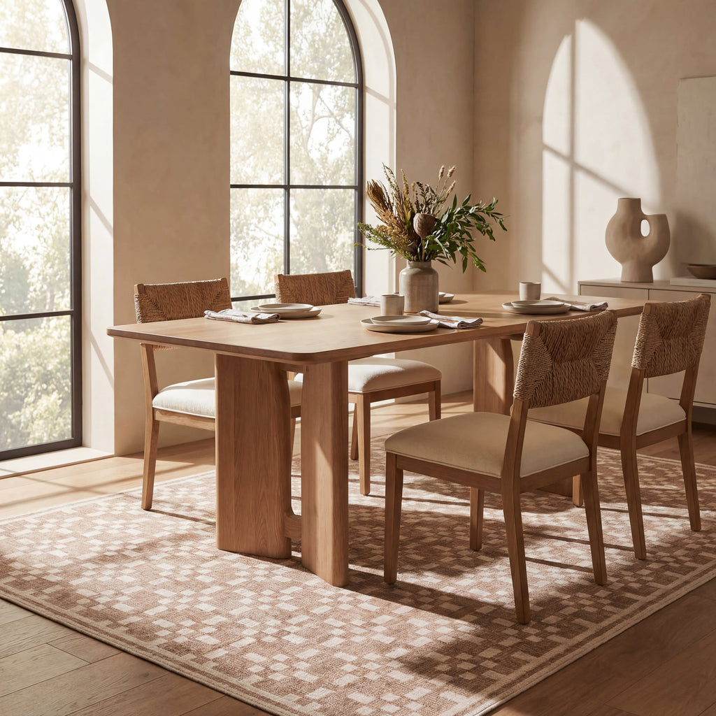 Innex Bohemian Washable Rug | Natural