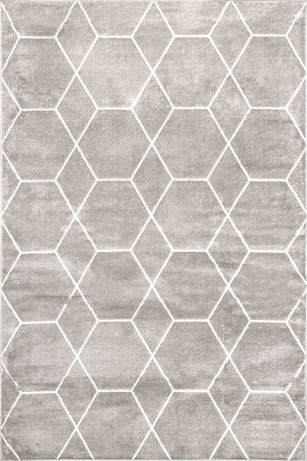 Jacqueline Honeycomb Trellis Rug | Grey