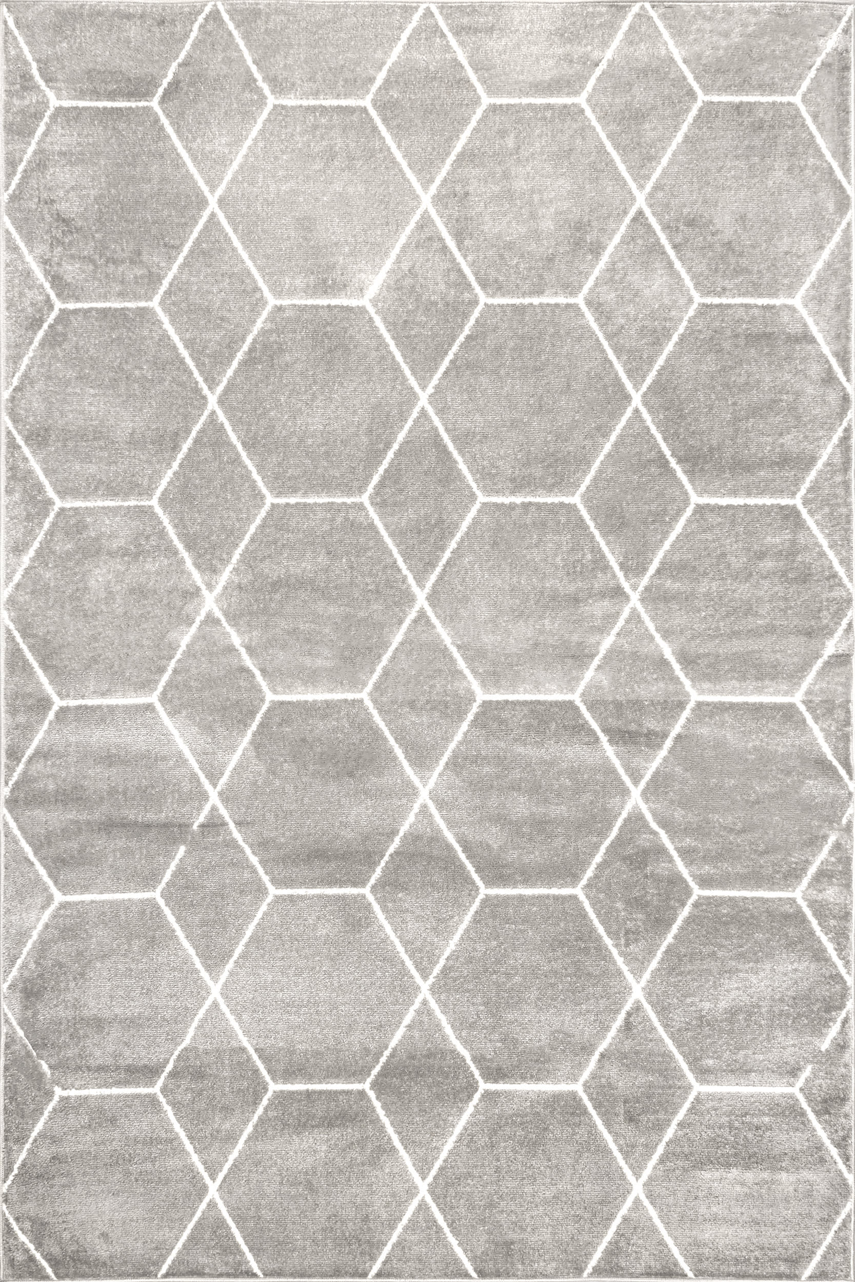 Jacqueline Honeycomb Trellis Rug | Grey