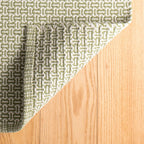 Miss Muffet Handwoven Cotton Rug | Olive