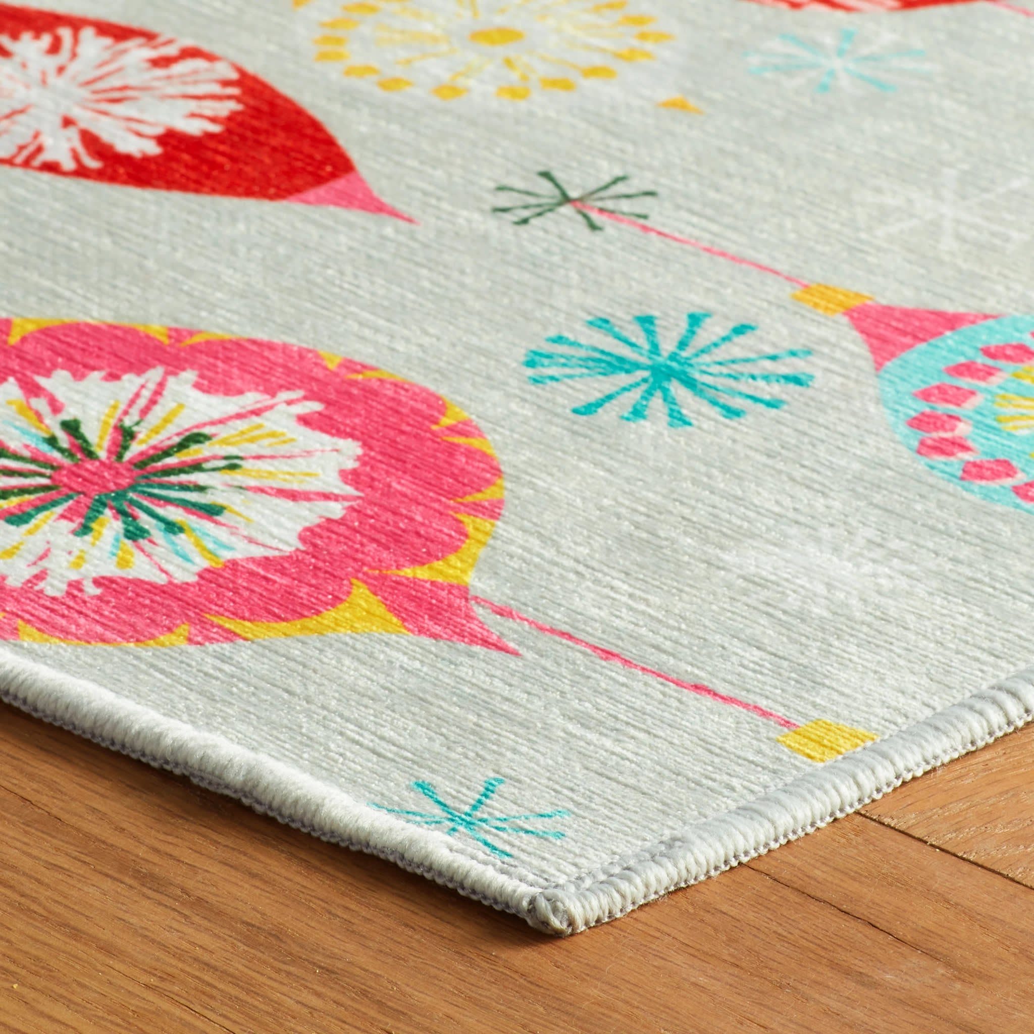 Ornaments Machine Washable Rug | Multi