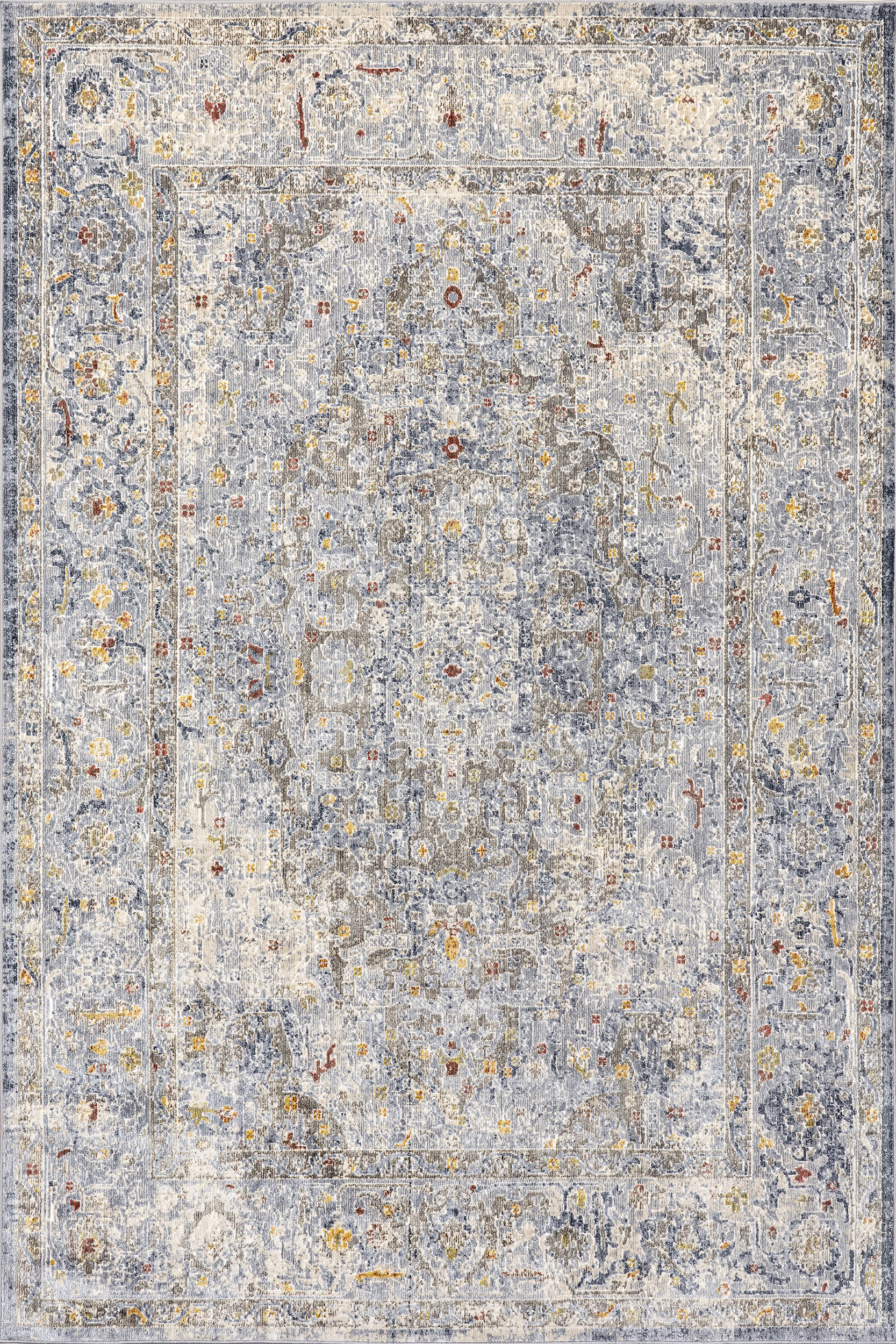 Cloudy Medallion Rug | Light Grey Main image