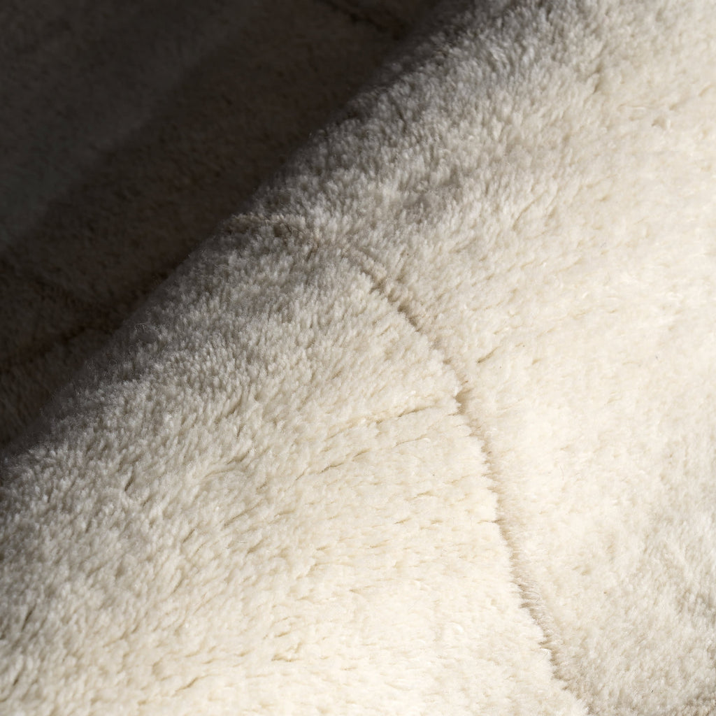 Cove Checked Wool Rug | Ivory