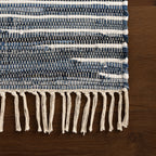 Dira Denim Bohemian Diamond Rug | Blue