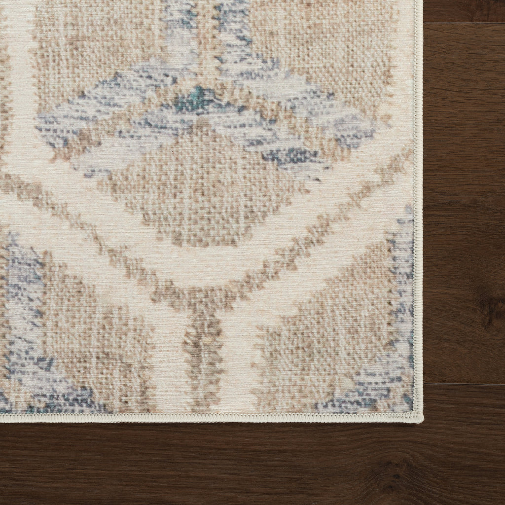 Senava Modern Geometric Washable Rug | Grey
