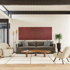 Brega Geometric New Zealand Wool Rug | Cream