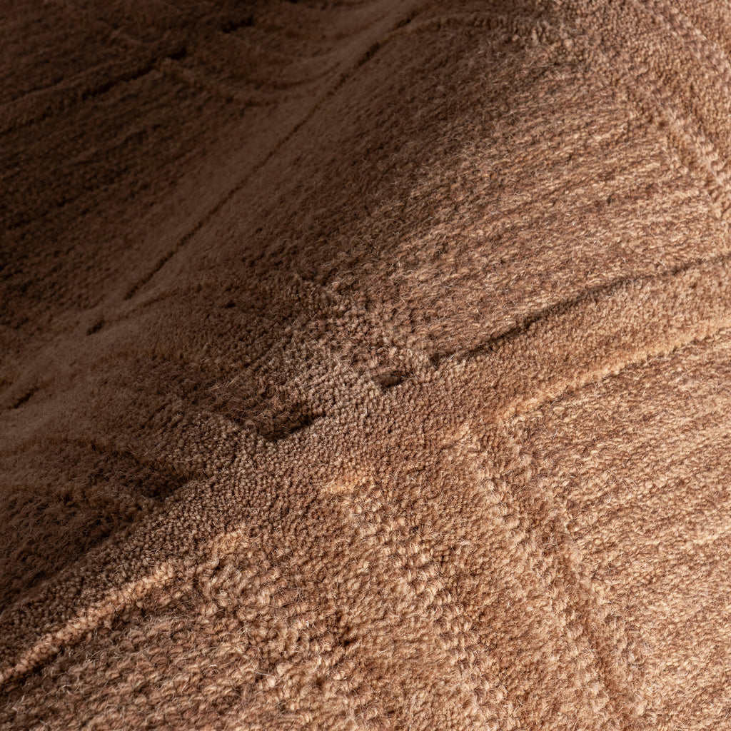 Mallory Checked Wool Rug | Rust