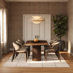 Shiloh Bohemian Striped Wool Rug | Beige