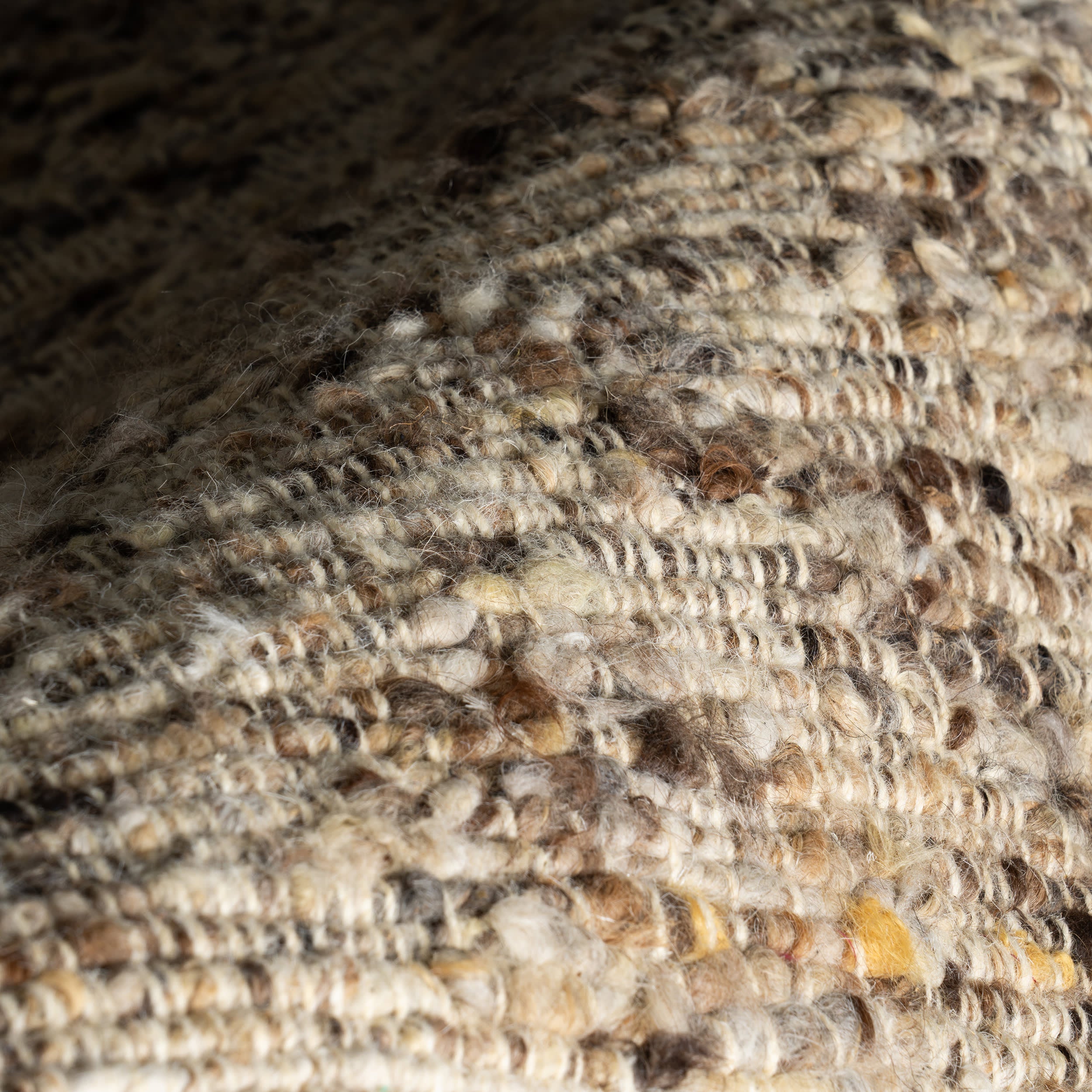 JuJu Tasseled Wool Rug | Brown