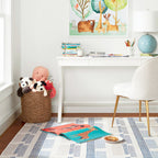 Tread Lightly Machine Washable Rug | Navy