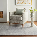 Pebble Handwoven Performance Rug | Blue