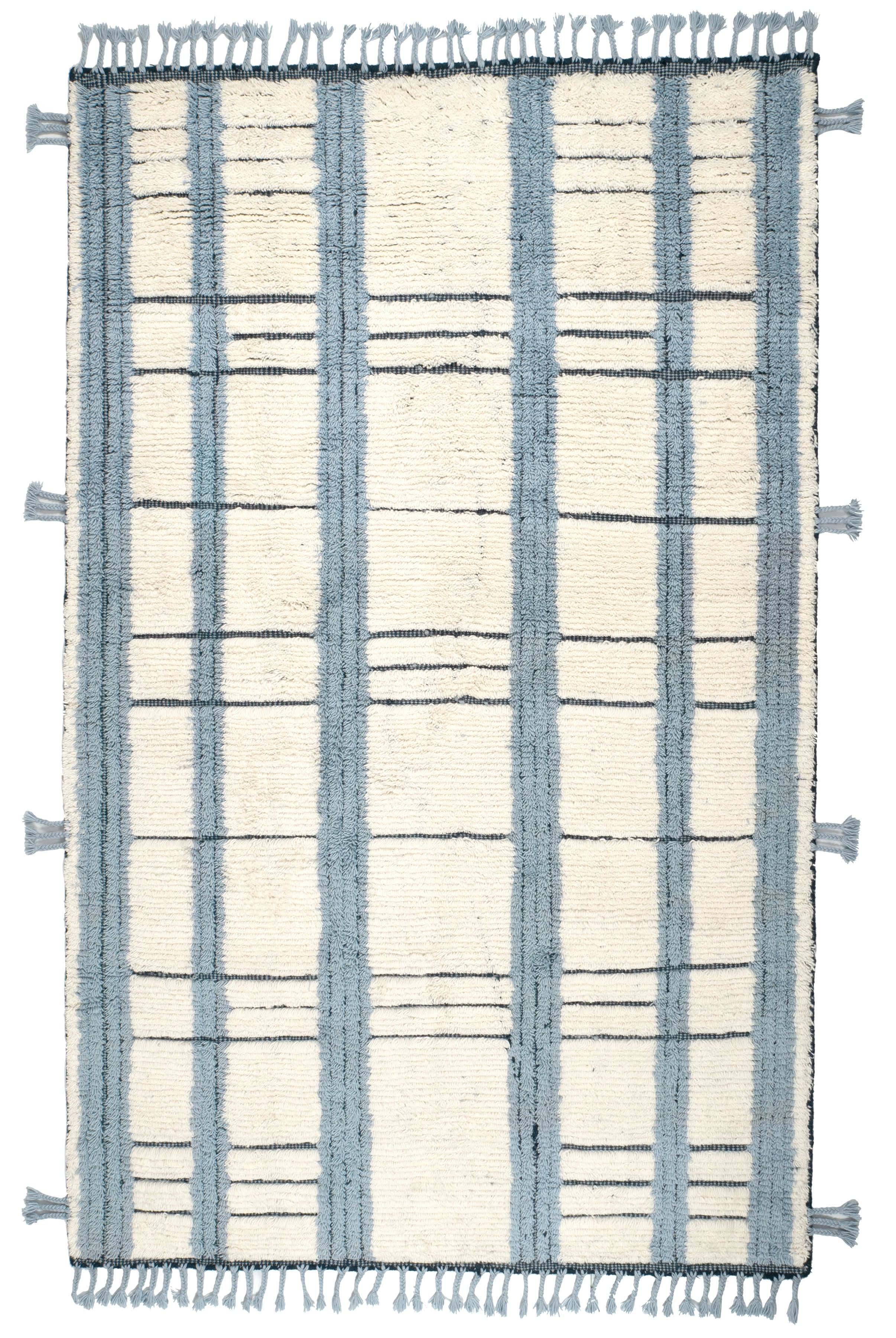 Tory Hand Knotted Wool Rug | Pewter Blue Image principale du produit