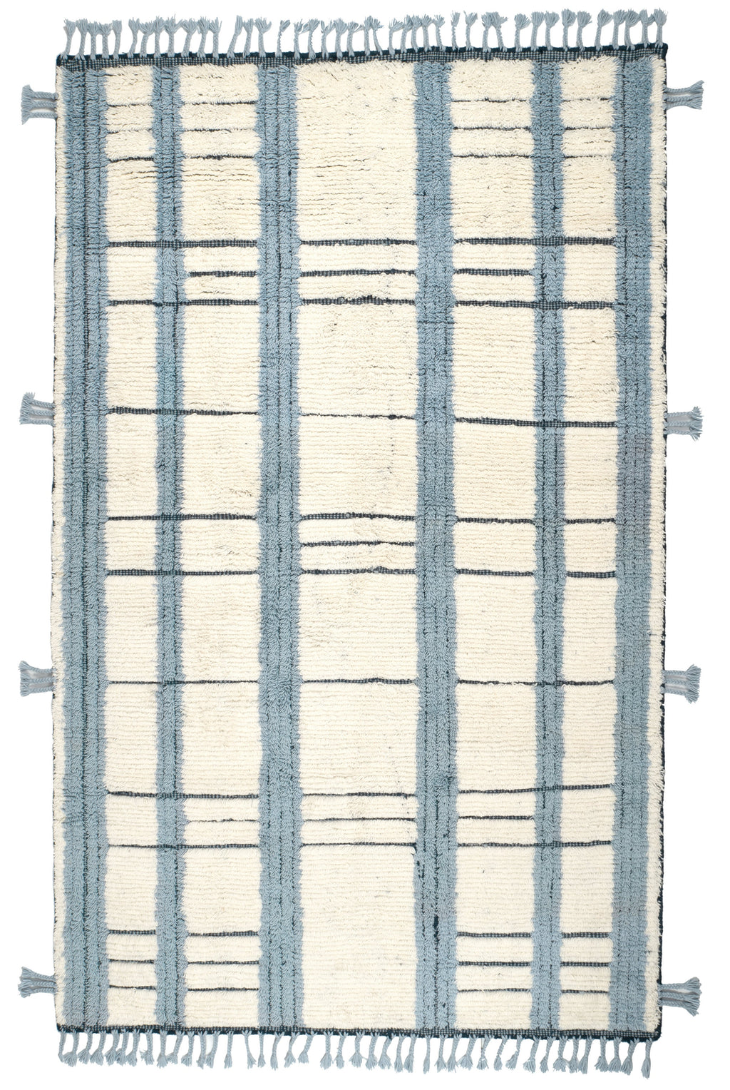Tory Hand Knotted Wool Rug | Pewter Blue