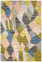 Deer Leap Hand Hooked Wool Rug | Coral