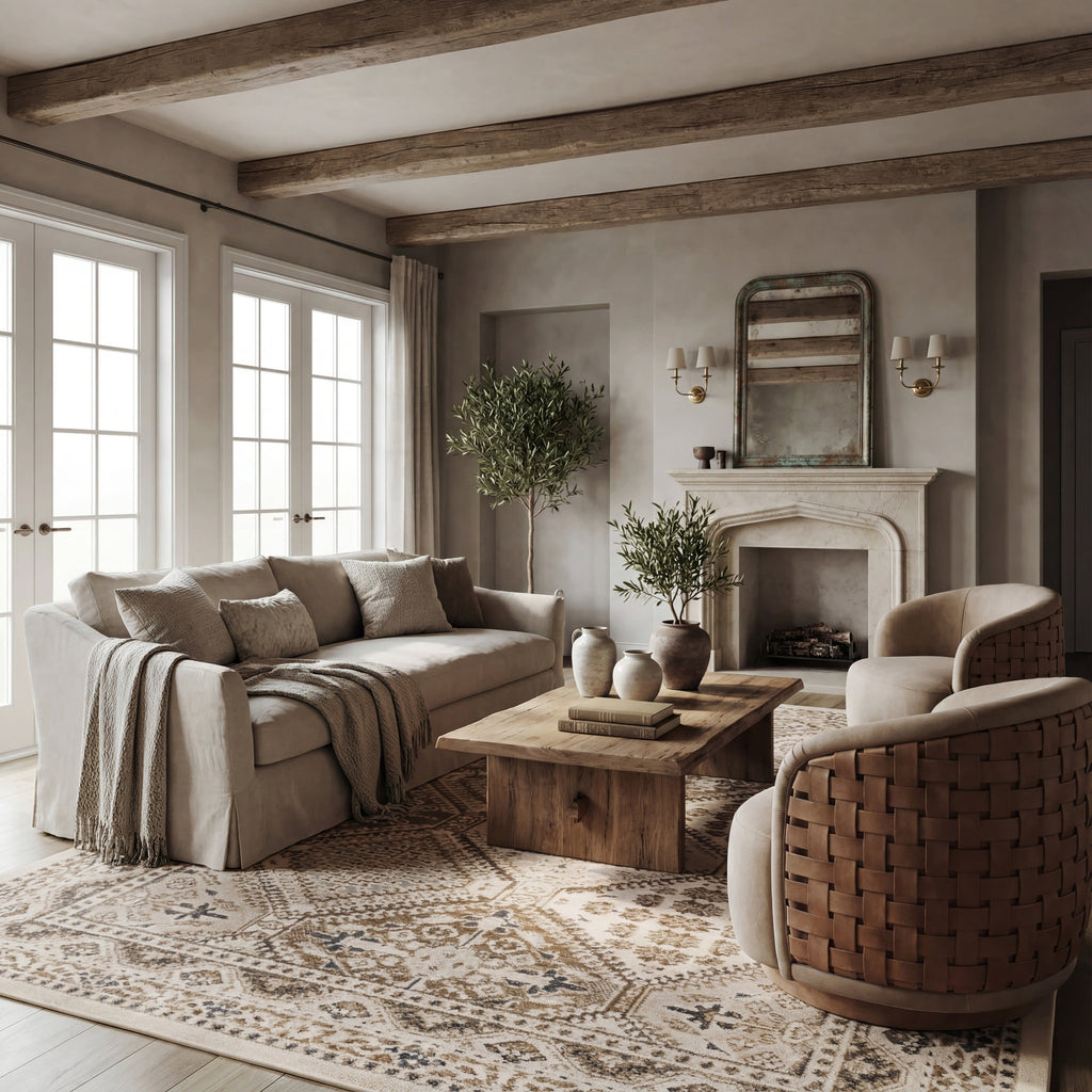 Melange Tiles Rug | Beige