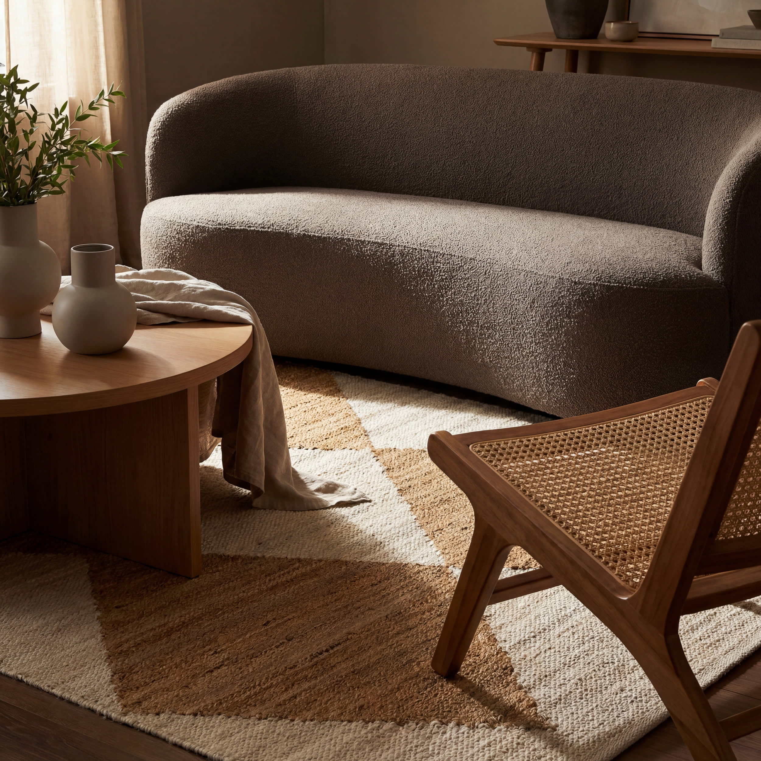 Jute Harlequin Trellis Rug | Ivory